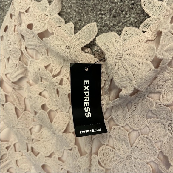 Express Women's Pink Floral Lace Midi Dress Sleeveless Size M - Medium - NWT$118 - Picture 15 of 16